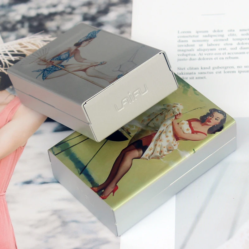 Сексуальный Классический производный Модный чехол для сигарет из