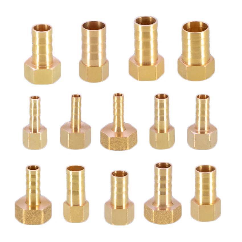 Латунный штуцер с наружной резьбой BSP 1/8 дюйма 1/4 3/8 x 4/6/8/10/12/14/16/19 мм хвостовой