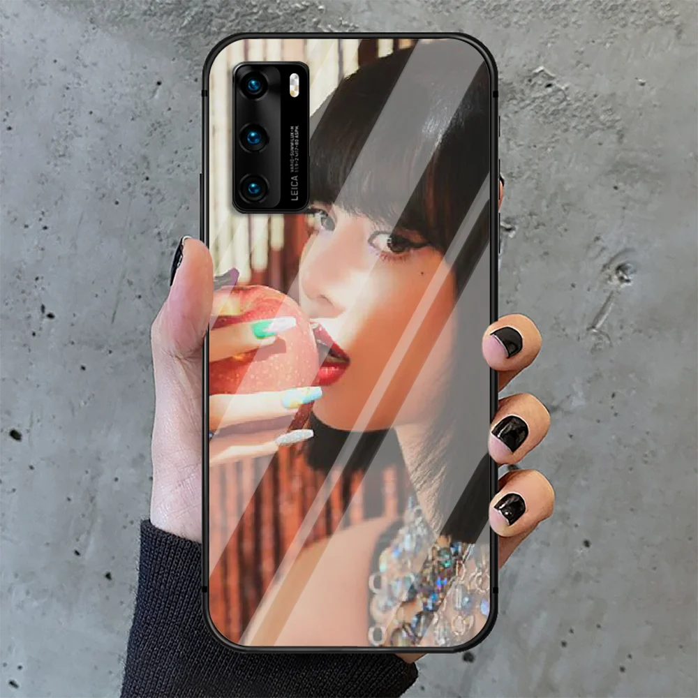 

Lisa Lalisa Manoban Phone Tempered Glass Case Cover For Huawei P Nova Mate 5T 20 30 40 Pro Lite Smart 2019 2021 Etui Waterproof
