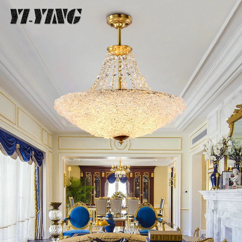 

Светильник с низкой посадкой во французском стиле, роскошный постмодерн, медное Птичье гнездо, подвесные лампы двойного назначения для сто...