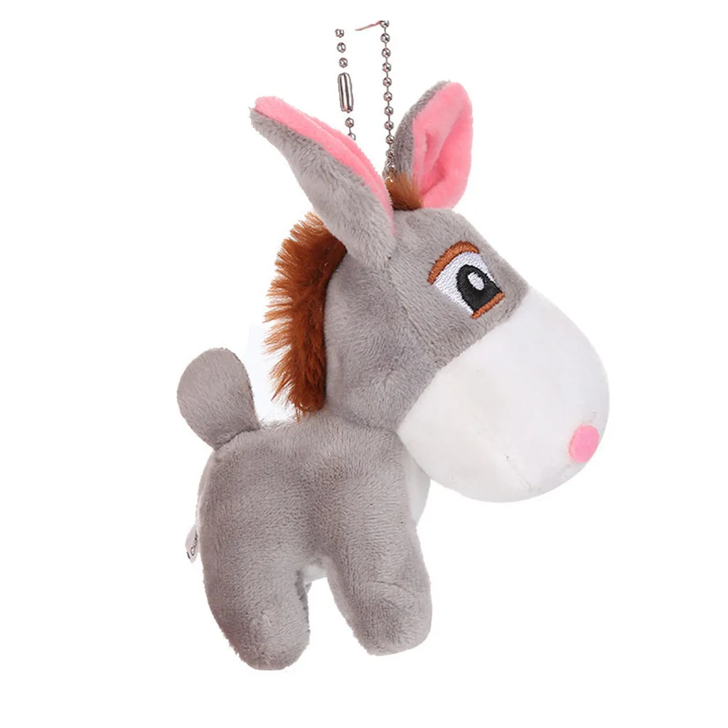 

Cute Little Donkey Pendant Little Donkey Keychain Fun Plush Doll Children Cotton Lovely Birthday Gifts