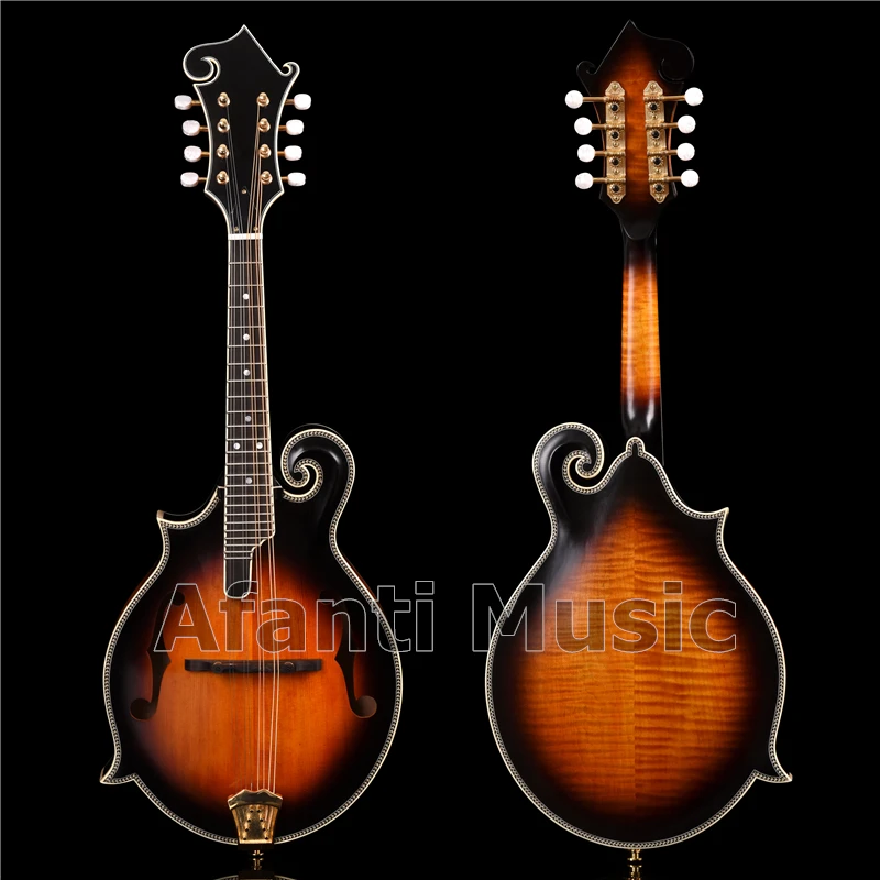 

Afanti Music all solid wood Sunburst color / Afanti левая мандолина (AMD-825)