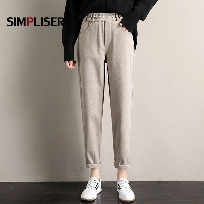 2020 новые зимние шерстяные штаны для мальчиков женщин нейлон шаровары брюки