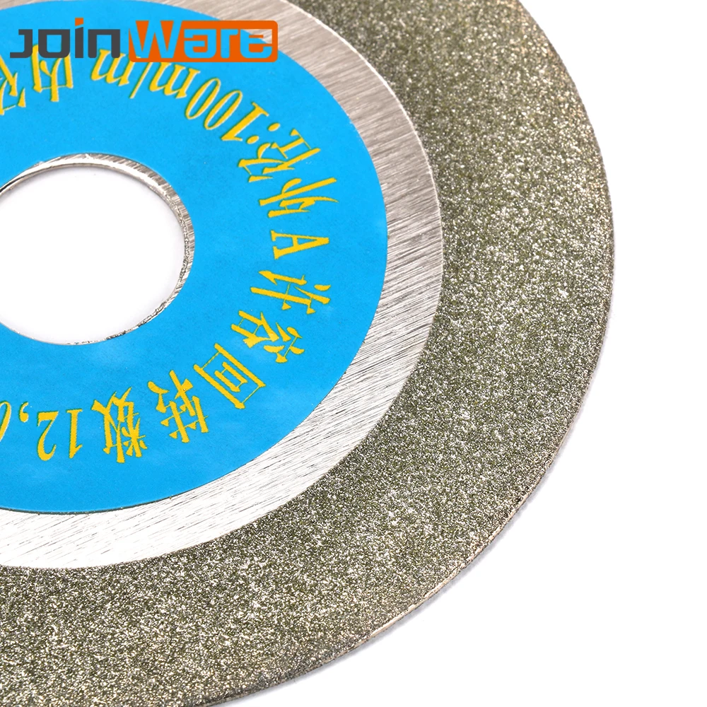

3Pcs 4" Diamond Cutting Disc Grinding Wheel Circular Saw Blade Rotary Tool For Glass Porcelain Ceramic Crystal Gemstone Brick
