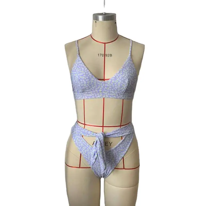 

New swimsuit 2021 women's sexy split bikini eye PRINT SWIMSUIT BIKINI