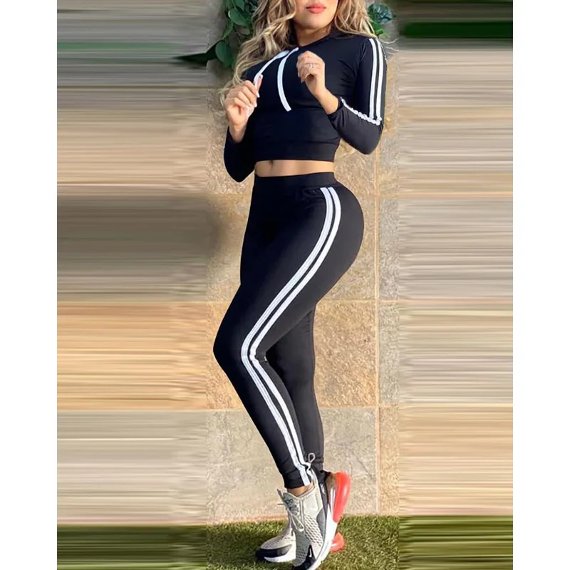 Женский комплект из 2 предметов спортивный костюм пуловер с капюшоном женская