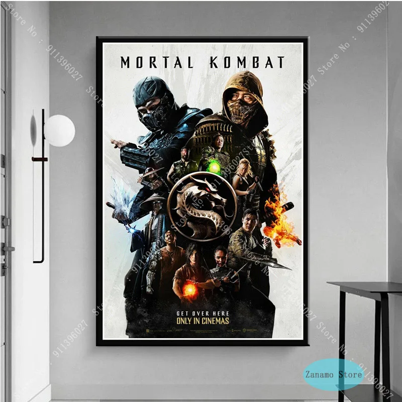 ZT519 горячий Mortal Kombat Game видео фильм 2021 постер HD принты картины маслом холст