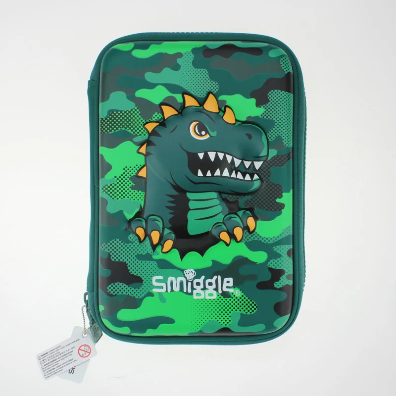 

Чехол-карандаш smiggle для мальчиков, милый властный динозавр 3d eva, футляры для ручек, школьные принадлежности, офисные милые канцтовары