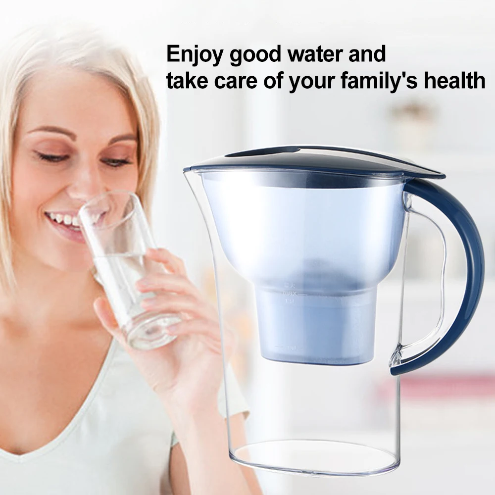 Кувшин для очистки воды 2 5 л домашний фильтр 4 ступенчатый удаления примесей