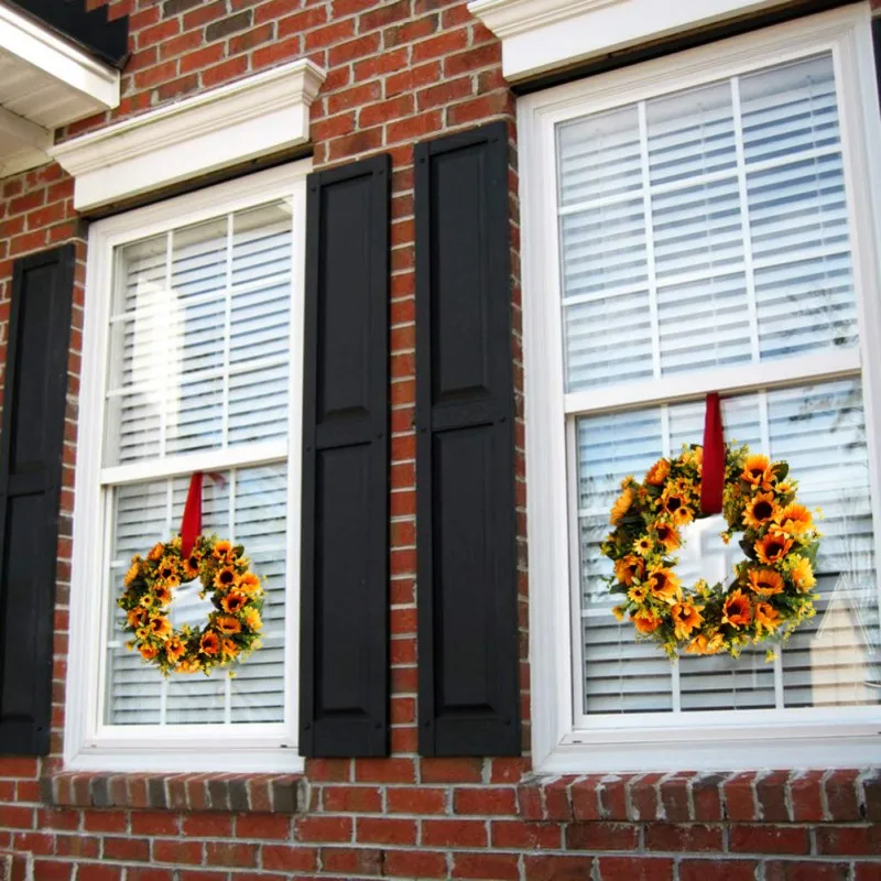 Искусственный венок из роз на День Благодарения рождественские украшения для