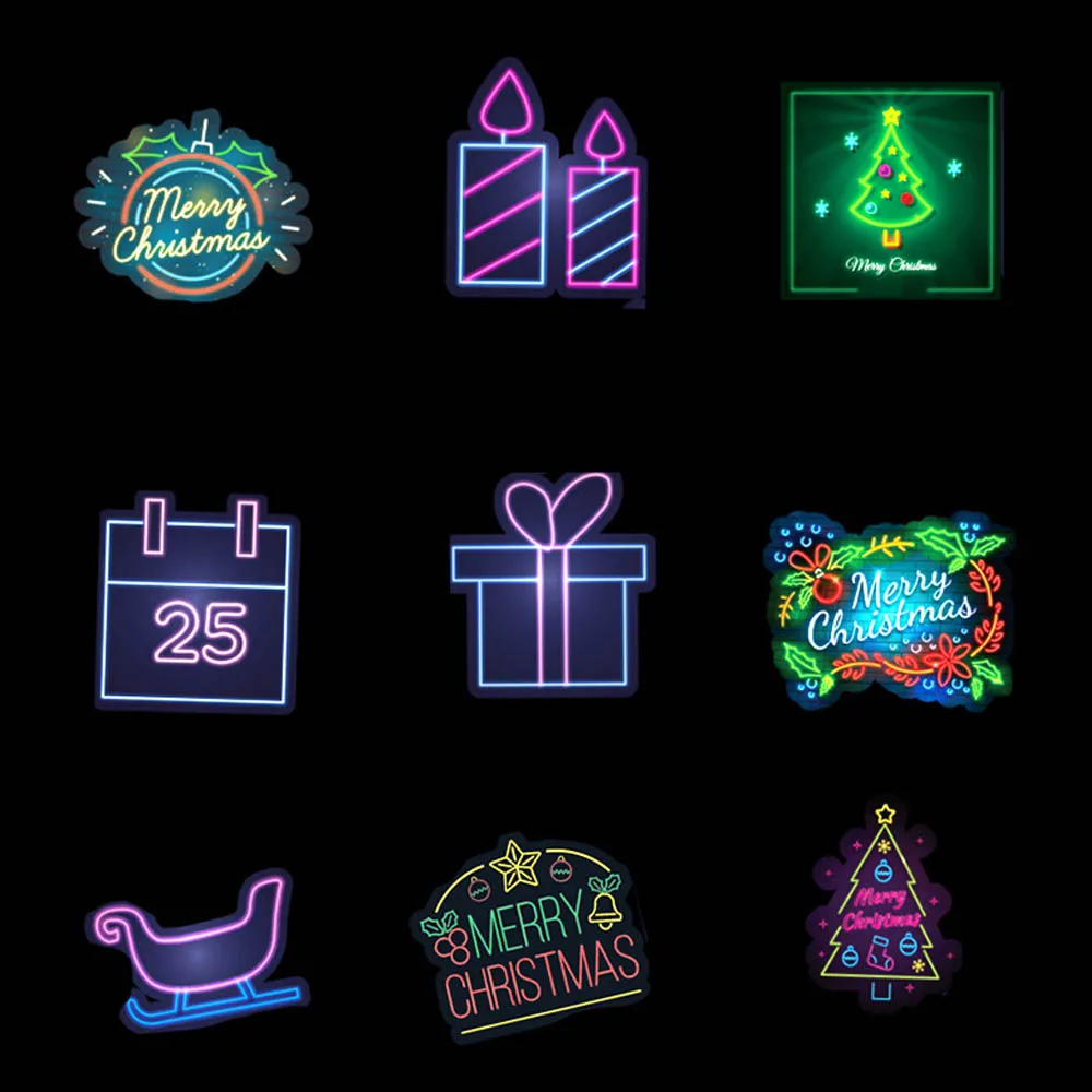 Дети 50 шт красочные рождественские наклейки ПВХ мультфильм снеговик