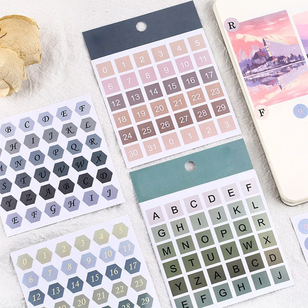 3 шт декоративные бумажные наклейки особенность круг указательный стикер