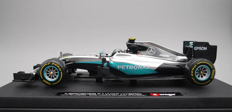 Bburago 1:18 1/18 W07 Mercedes Benz No6 Nico Rosberg Формула 1 F1 гоночный автомобиль Транспортное средство литье под давлением дисплей Модель Игрушки для мальчиков
