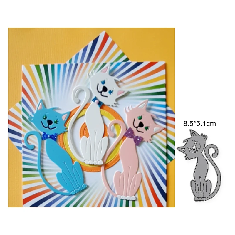 

METAL CUTTING DIES cut cat Scrapbook paper craft handmade card album punch knife art cutter