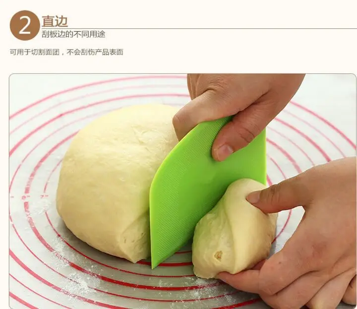 2PCS Baking Tool PP Plastic Scraper Soft Cake Batter |