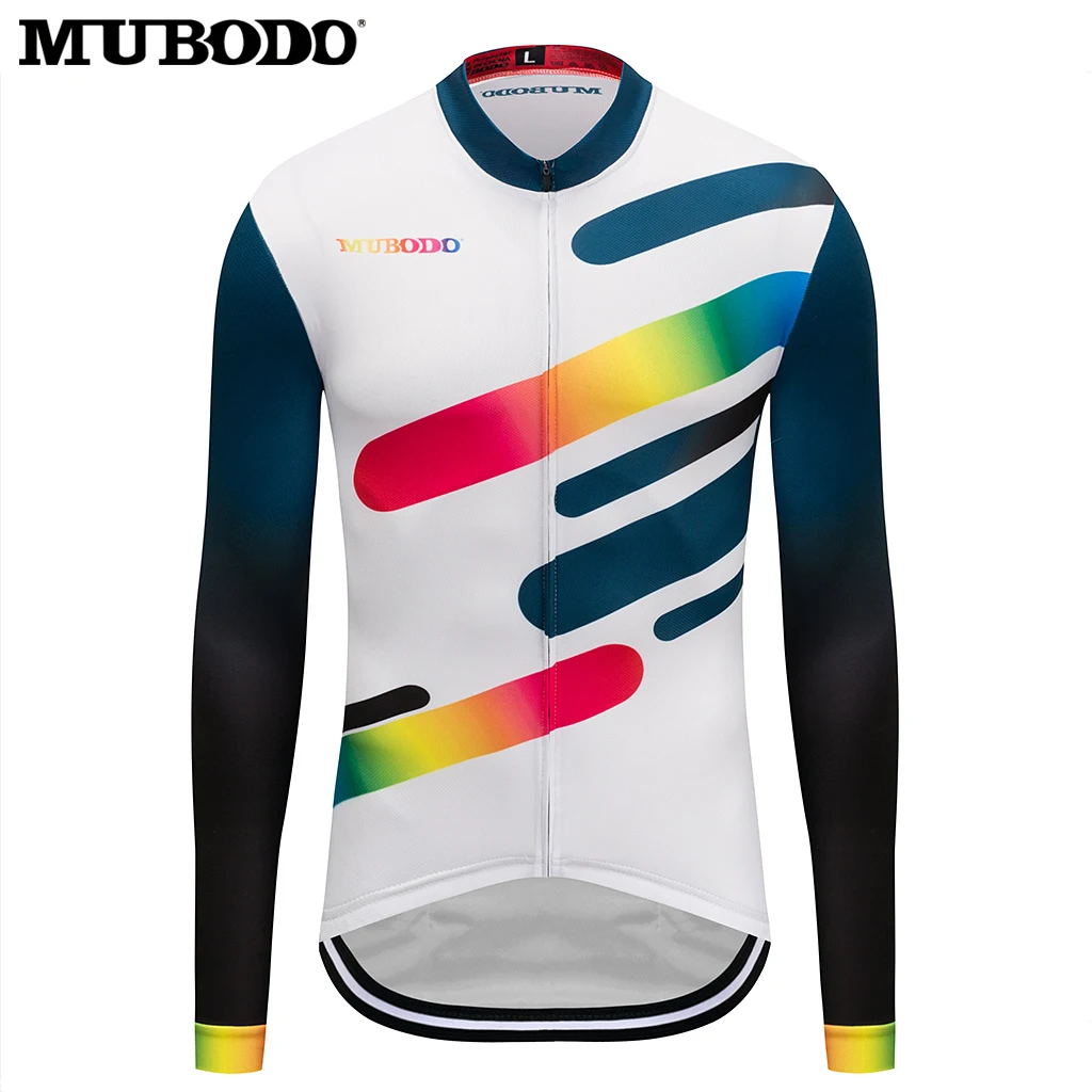 Manicotto Lungo Che Cicla la Jersey di Sport Delle Donne Abbigliamento Ciclismo Traspirante Camicia Strada Della Bici MUBODO | Спорт и
