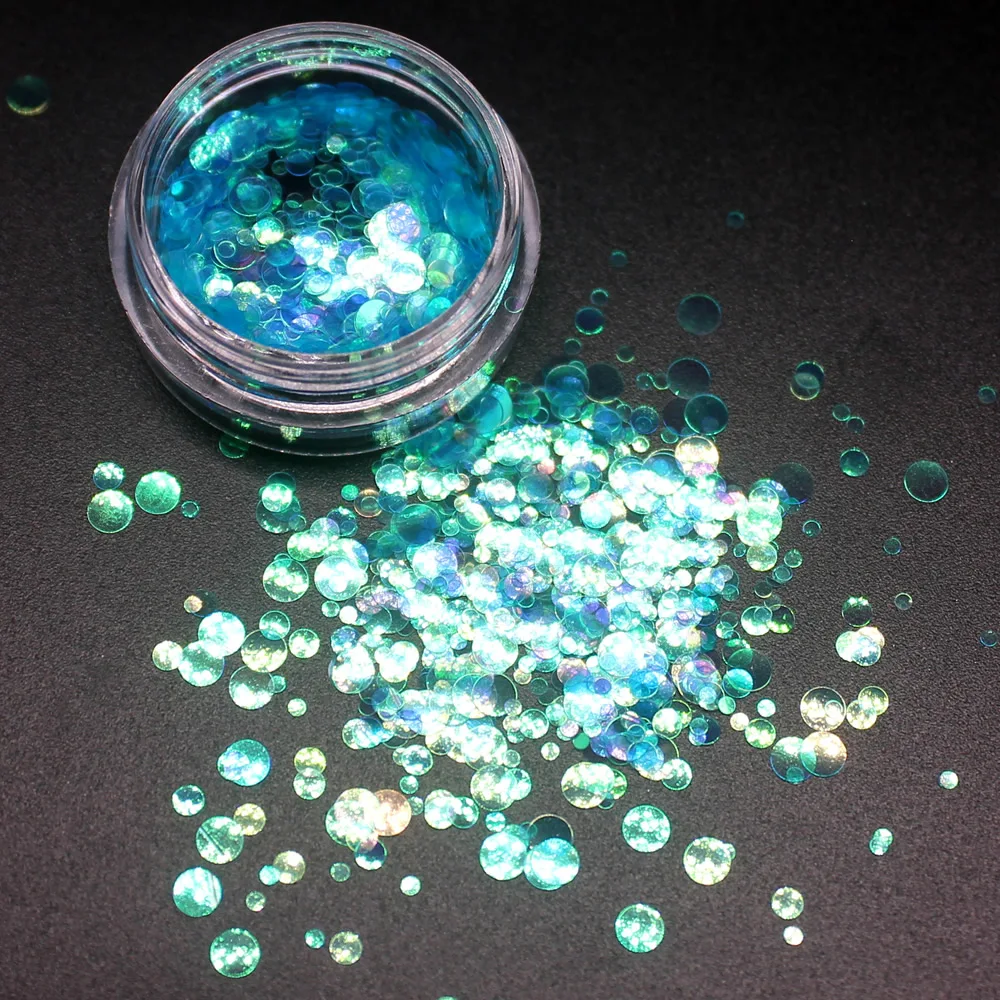 1 шт. пикантная Темно-Синяя Русалка с блестками лечебная ручка для ногтей