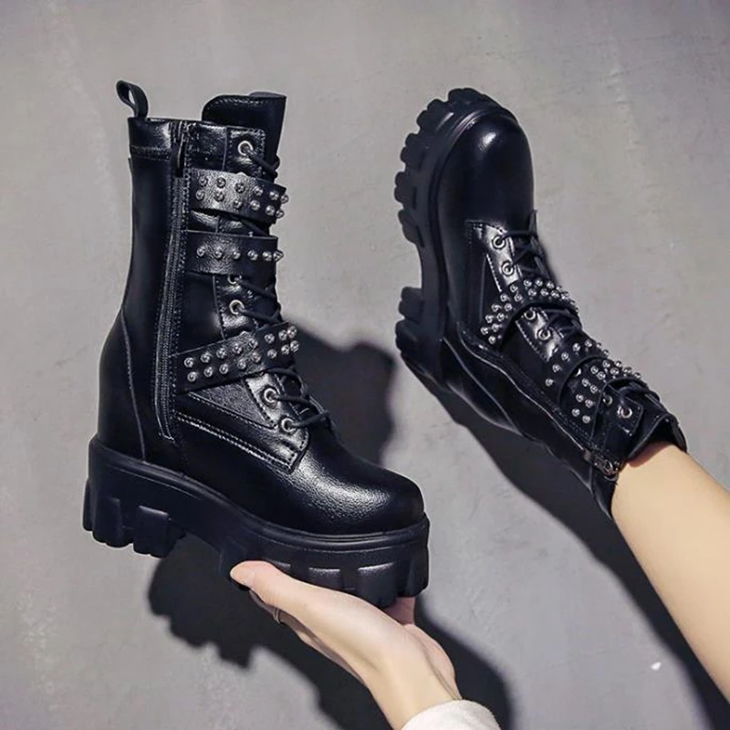 Женские ботинки Martin коллекции 2020 года Осенняя обувь на толстой подошве в