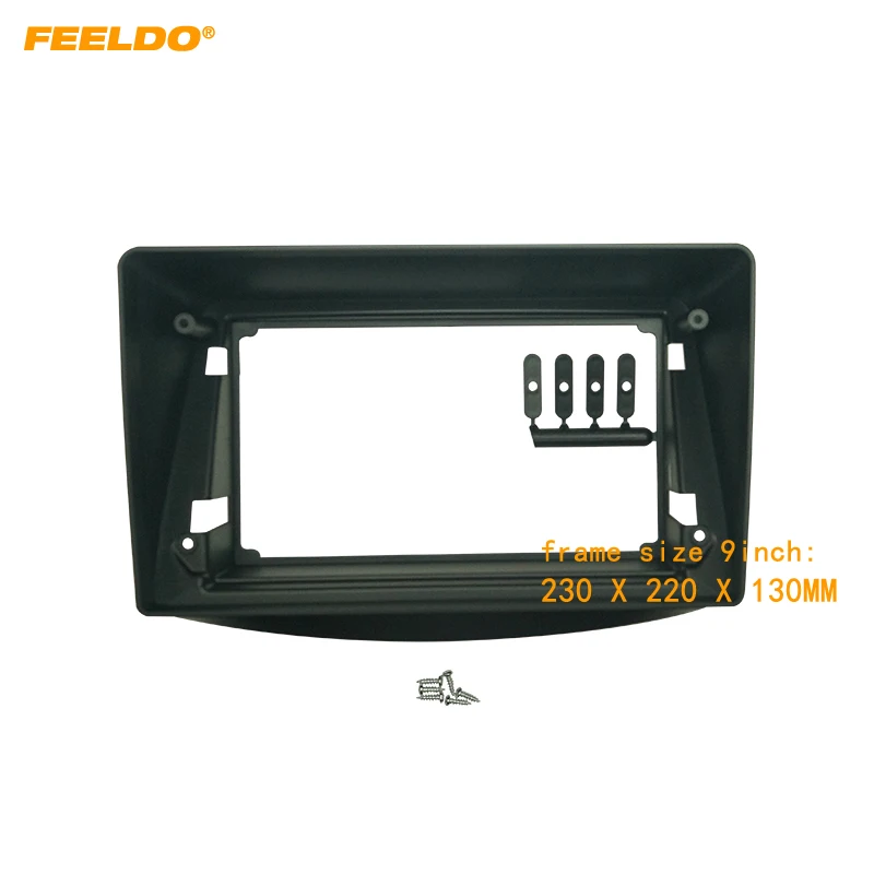 

Рамка-адаптер для автомобильной аудиосистемы FEELDO для Mitsubishi Grandis 9 дюймов, большой экран 2DIN, комплект рамы для панели приборной панели # HQ7067