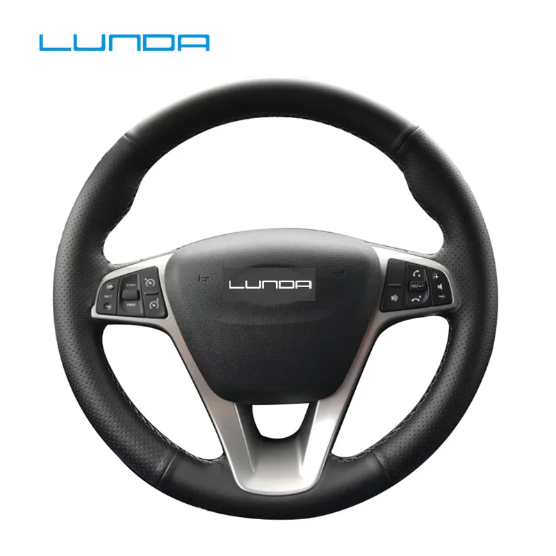 Искусственная кожа ручной работы для Lada Vesta 2015 2016 2017|Чехлы на руль| |