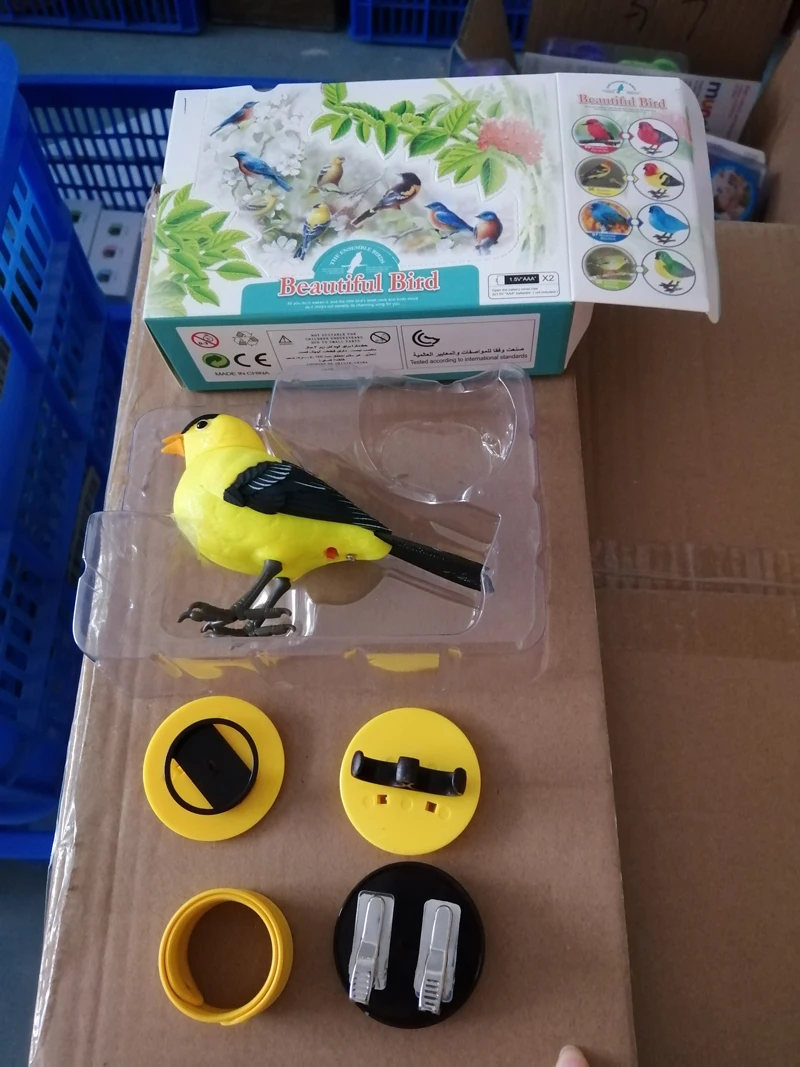 Электронная игрушка милая Поющая птица Интерактивная имитация запястья