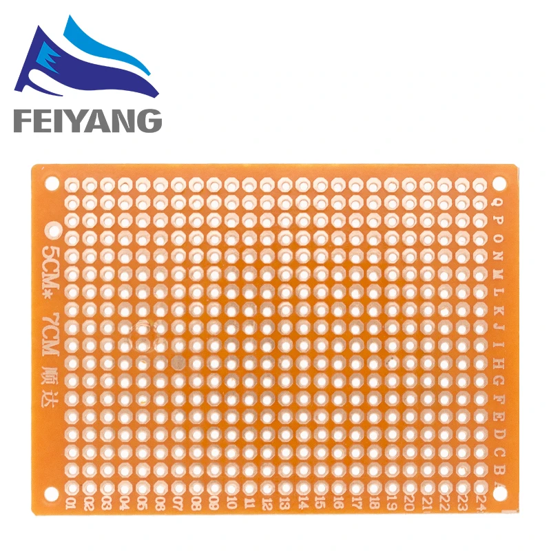 10 шт. 5*7 PCB 5x7 5 см 7 DIY Прототип бумаги универсальная плата желтая | Электронные