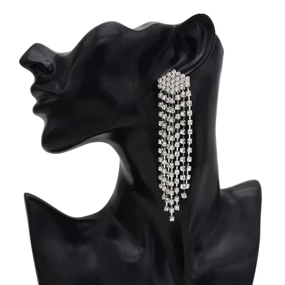 Серьги подвески в виде сердца серьги простые драгоценные кисточки для женщин