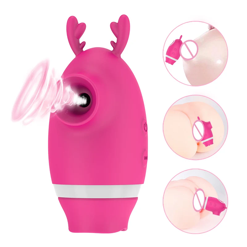 5 Frequency USB Sucking Vibrator Oral Sex Suction Stimulation Waterproof Female Clitoris Erotic Toys For Adult | Красота и здоровье