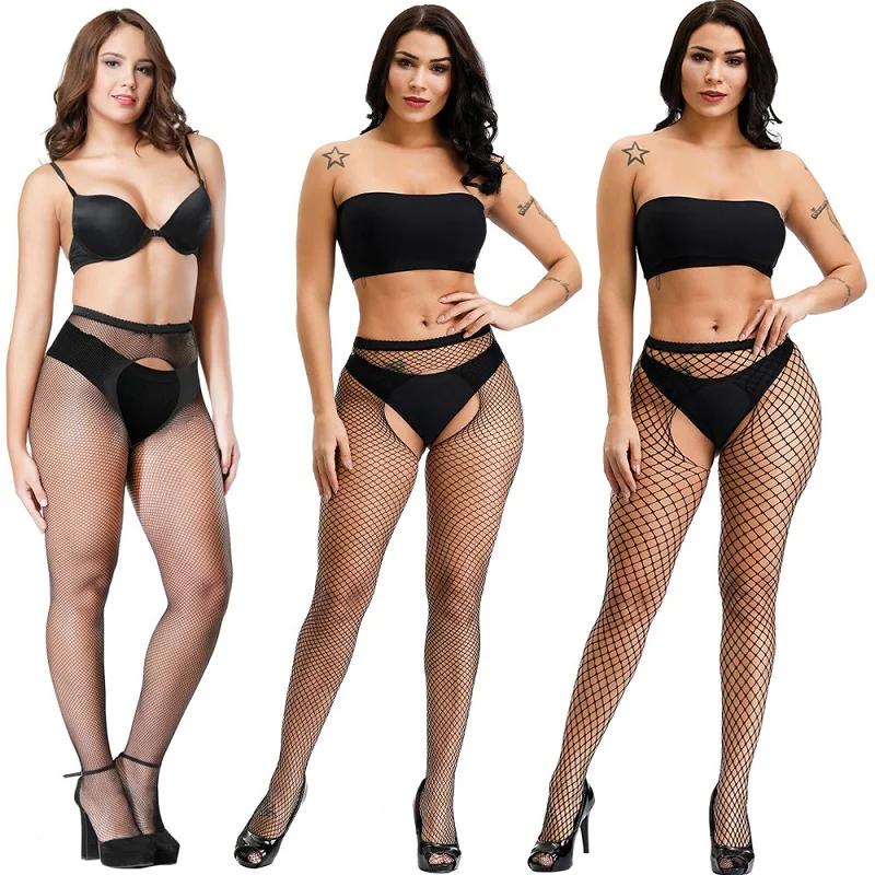 Женское сексуальное нижнее белье женские чулки джинсы с дырками сетчатые