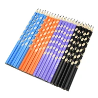14pcs groove slim triangle wooden pencil correction writing standard pencils art stationery student office supplies