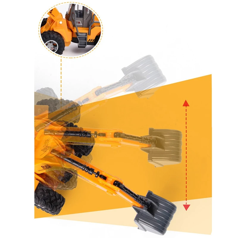 

2.4G RC Engineering Vehicle with Cool Light Arm Swing Up Down Toy Kid