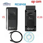 Лучший OP-COM OP COM оригинальный чип диагностический интерфейс Авто Diagostic инструмент для Opel, Opcom V5 V1.99 версии платы