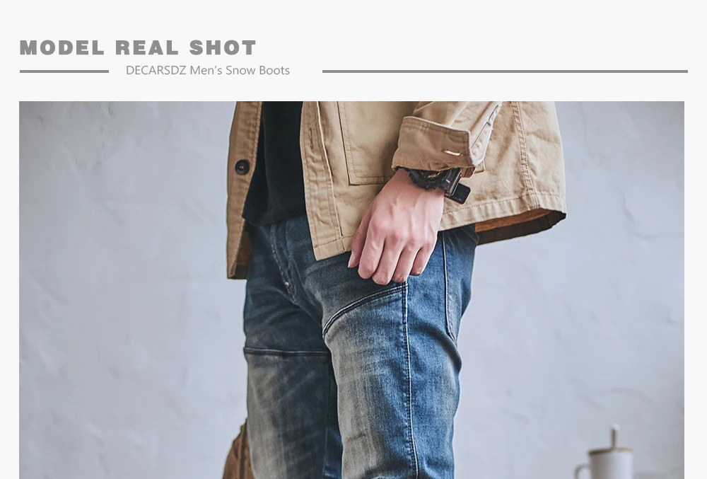 Men Warm Boots Man Winter Snow Boots Men Brand Fur Warm Ankle Botas hombre Male Casual Lace-up Luxury Leahter Men's Boots