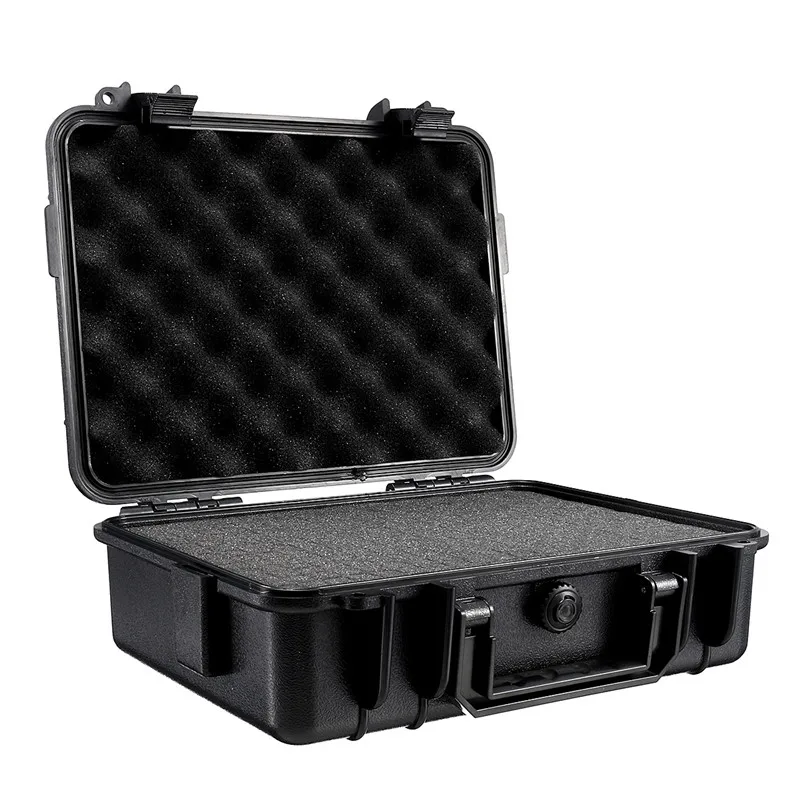 27521090mm waterproof safety equipment instrument toolbox abs plastic portable tool box outdoor impact resistant with foam free global shipping