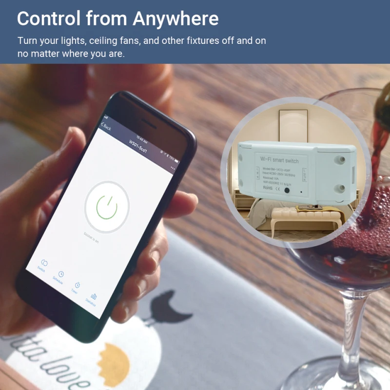 Новый DIY Универсальный Выключатель таймера приложение Smart Life Беспроводной