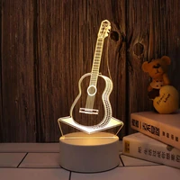 personalized creative usb 3d night light birthday festival gift for boys and girls acrylic sleeping bedside table lamp