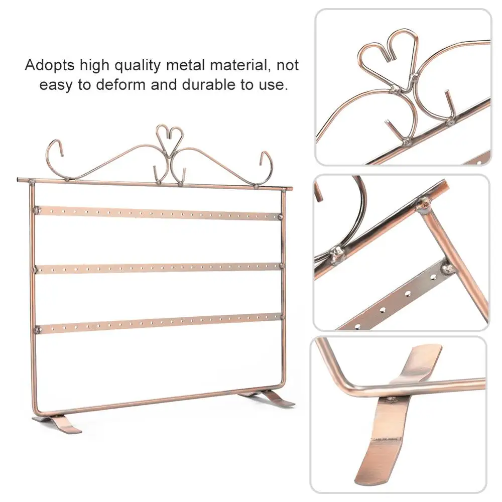 3 уровня 72 Отверстия Висячие ювелирные изделия стенды серьги ожерелье браслет