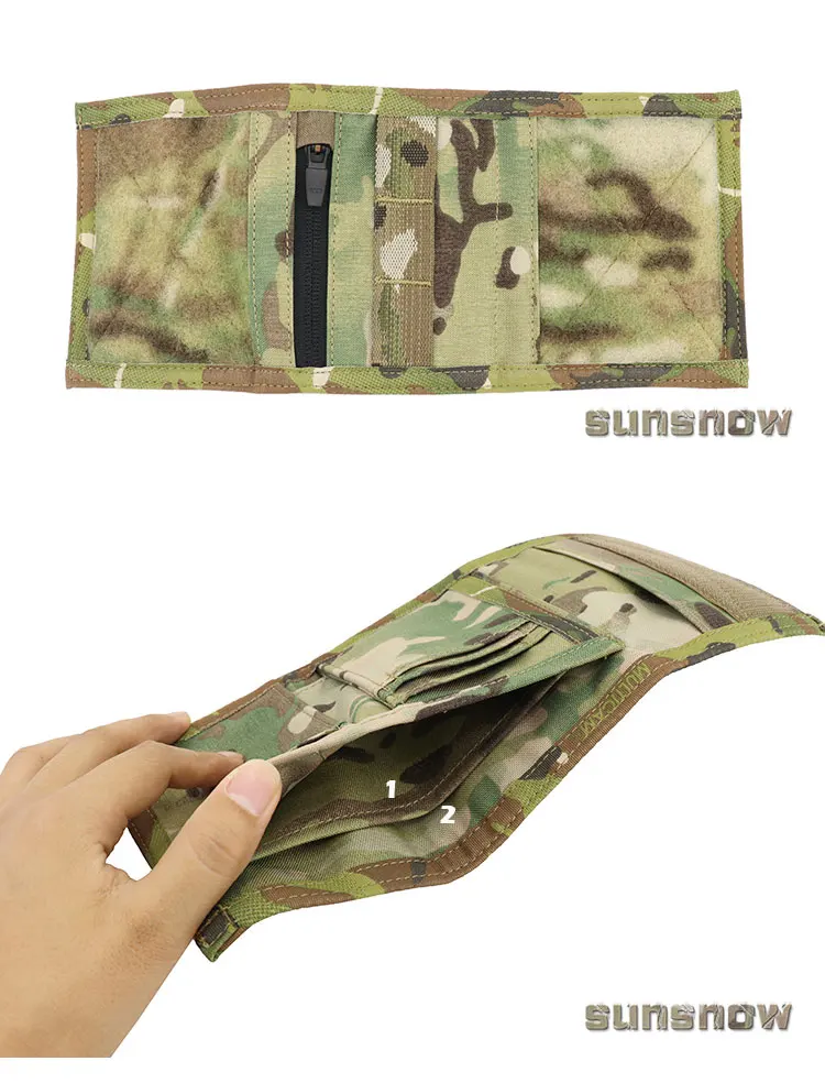 Sports Military Fan Camouflage Wallet Three Fold Wallet Tactical Folding Short Wallet Multicolor