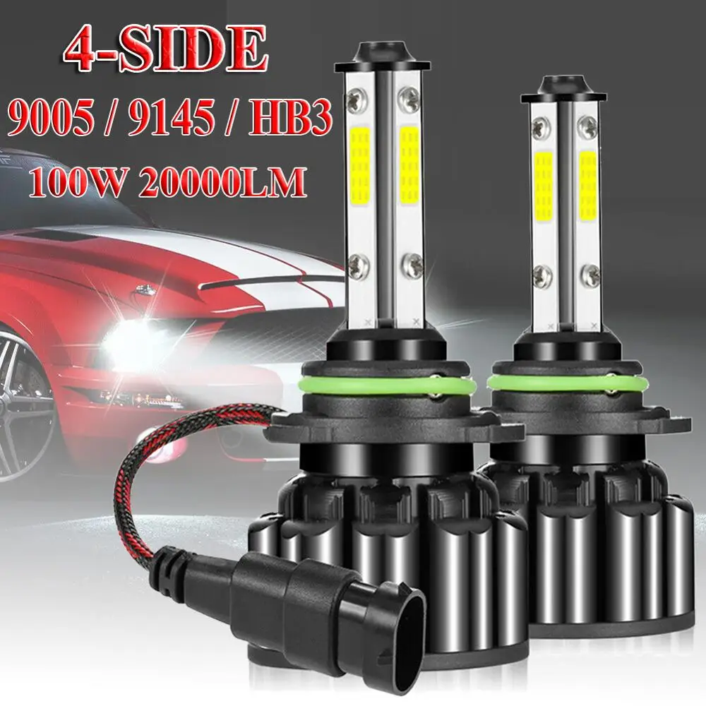 Комплект из 2 предметов 4-шторка для боковых окон автомобиля светодиодный