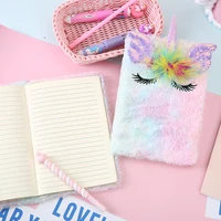 unicorn notebook kawaii notepad diary pretty notebooks planner plush cuadernos notebooks and journals libreta cute note book