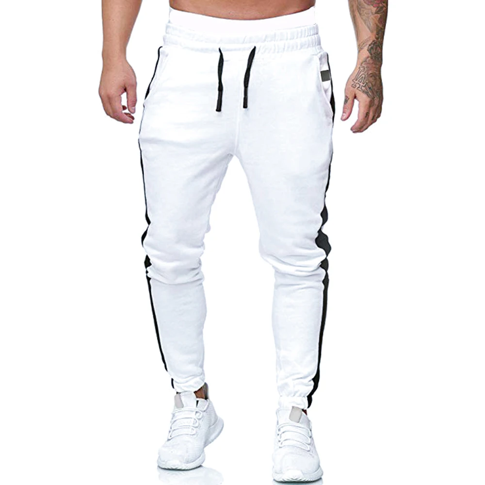 

Men Pants Gym Running Jogger Side Striped Trousers Casual Men Clothing Loungewear Sport Casual Pants Male Sweatpants