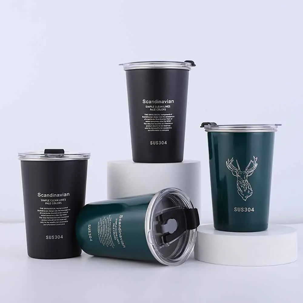 

1PC Nordic Style 304 Stainless Steel Beer Mug Spray Paint Beer Cup Cold Water Drinks Cup Household Office Use Gargle Cup 350ml