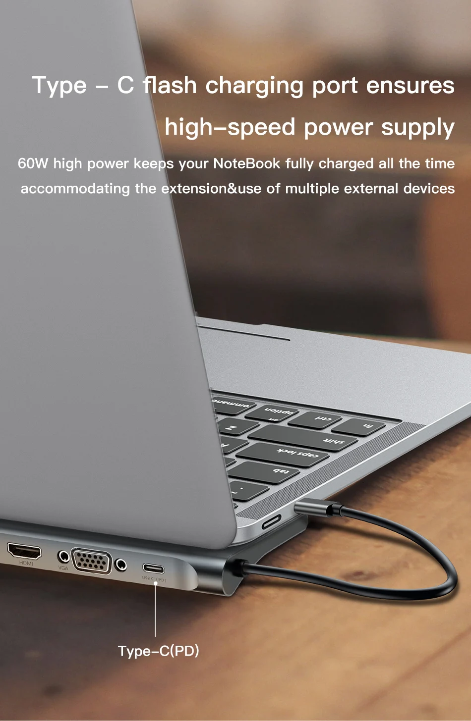 Baseus USB C концентратор type C к HDMI VGA RJ45 несколько портов USB 3,0 USB3.0 type-C разветвитель для Macbook Pro Air USB-C концентратор адаптер питания