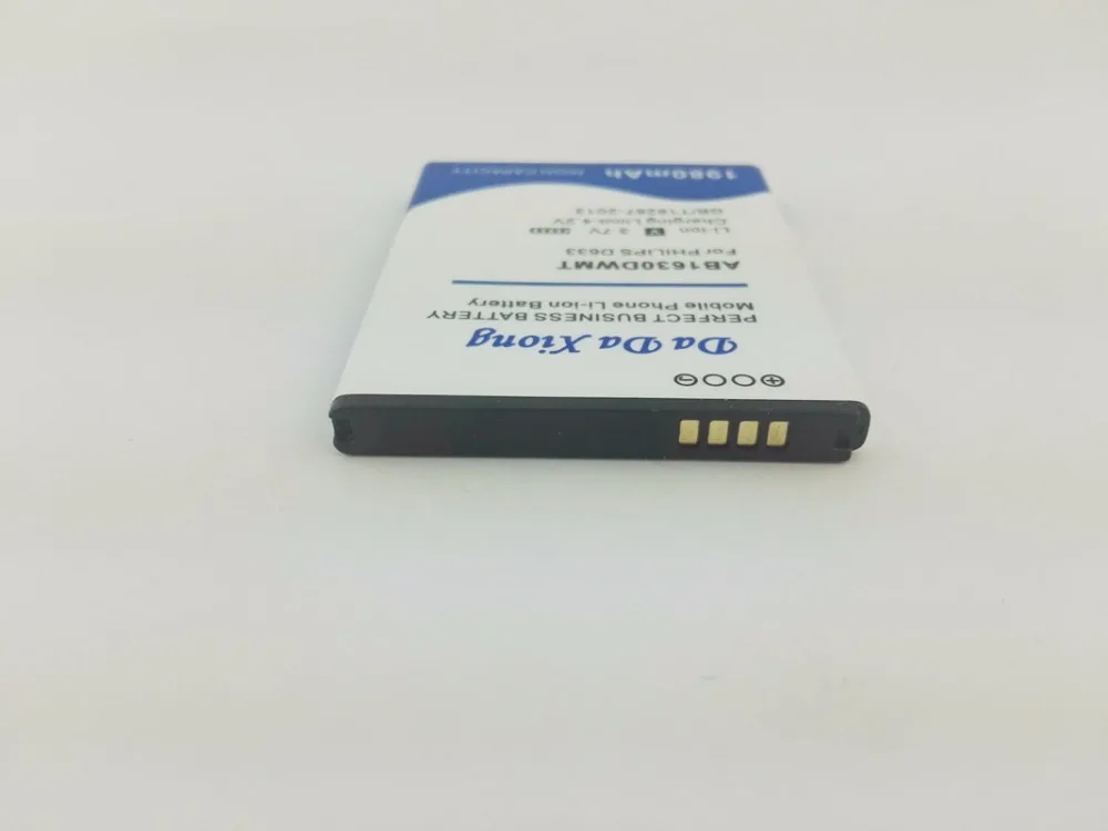 Аккумулятор AB1630DWMT на 3100 мА · ч для PHILIPS Xenium D633 T539 W536 W635 W6350 X2560 X2566 CTW536 E310 S307 CTS307|battery