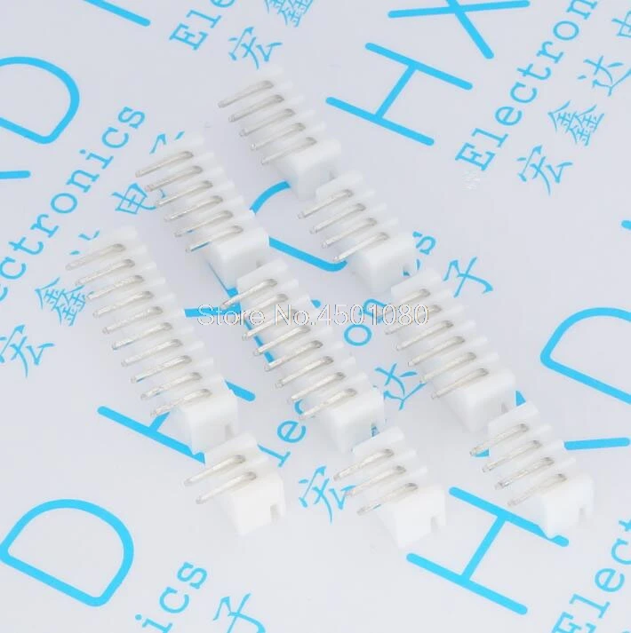 Штырьковый разъем под прямым углом 50 шт. серия 2 54 мм Jst Xh белый ROHS 3 4 5 6 7 8 9 10 Pin |