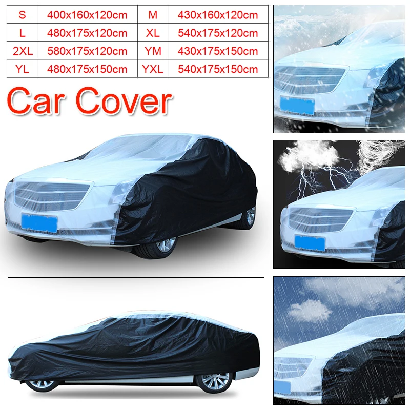 Чехол для автомобиля SUV Full Snow Ice Sun защита от дождя водонепроницаемый прозрачный