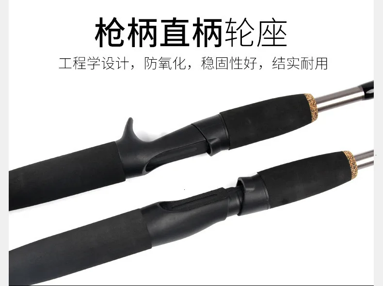 1,8 м 2,1 м 2 секции спиннинговая Удочка м экшн линии wt.6-15lb приманки wt.1/8-3/4 oz углерода спиннинг литья приманка рыболовной удочки