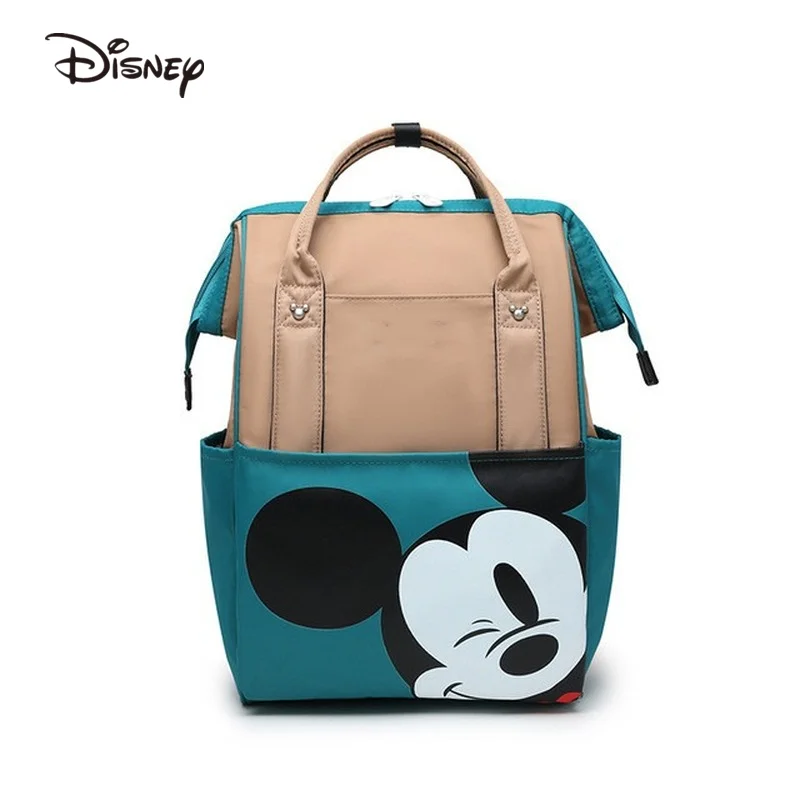 Дорожный рюкзак для мужчин и женщин Disney сумка подгузников с мультяшным Микки