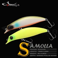fishing lure popper weights 8g 75mm mino sinking whopper trolling artificial bait pesca accessories lures pike bass fish tackle