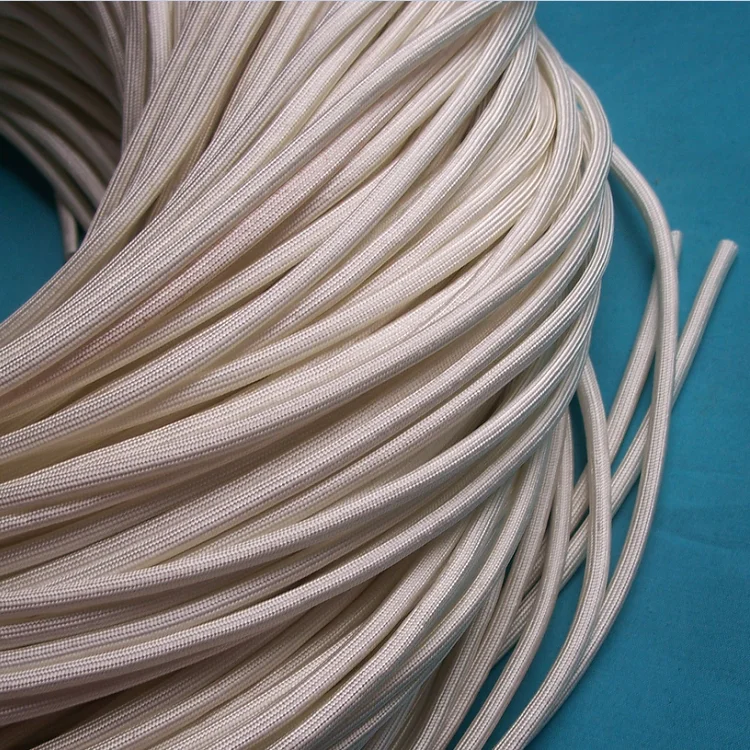 

ID 4mm Fiberglass Tube Silicone Resin Braided Wire Sleeve Flame Resistant Fiber Glass Insulated Cable Protect Pipe 200 Deg.C